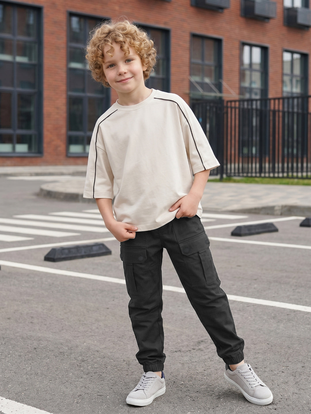 Antony Morato Green Regular Fit Solid Boys Trouser