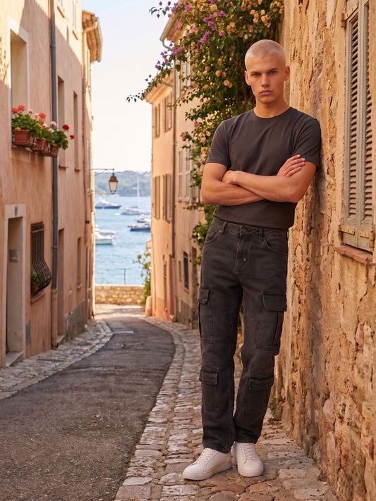 Antony Morato Black Cotton Men Slim Fit Jeans