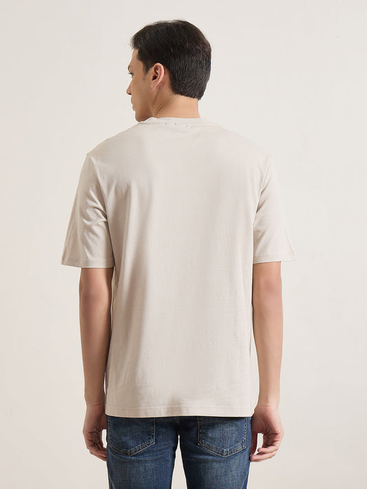 Antony Morato Men White Solid T-Shirt
