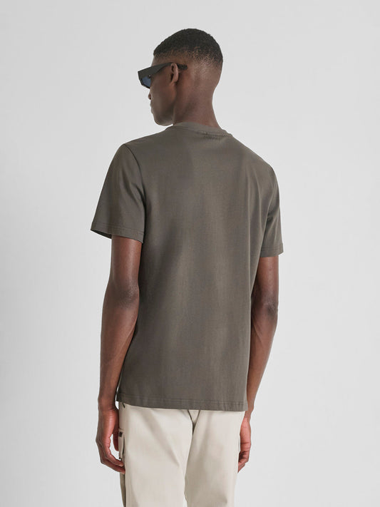 ANTONY MORATO Men Green Jersey Matt Printed T-Shirt