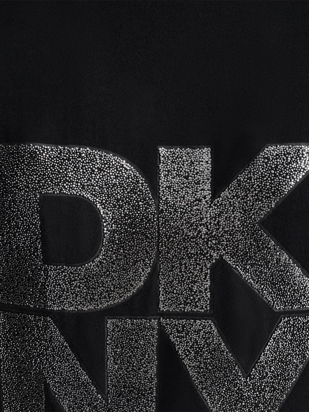 DKNY Women Black Printed Round Neck T-Shirt