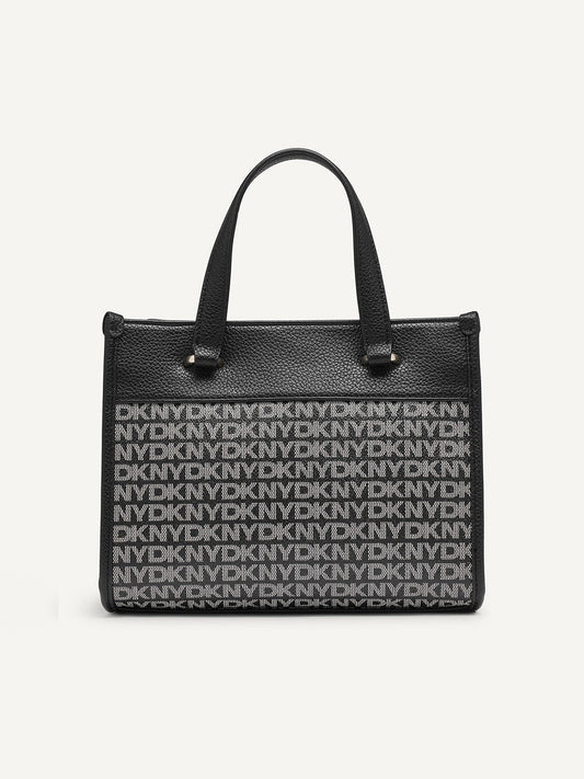 DKNY Women Black Logo Tote