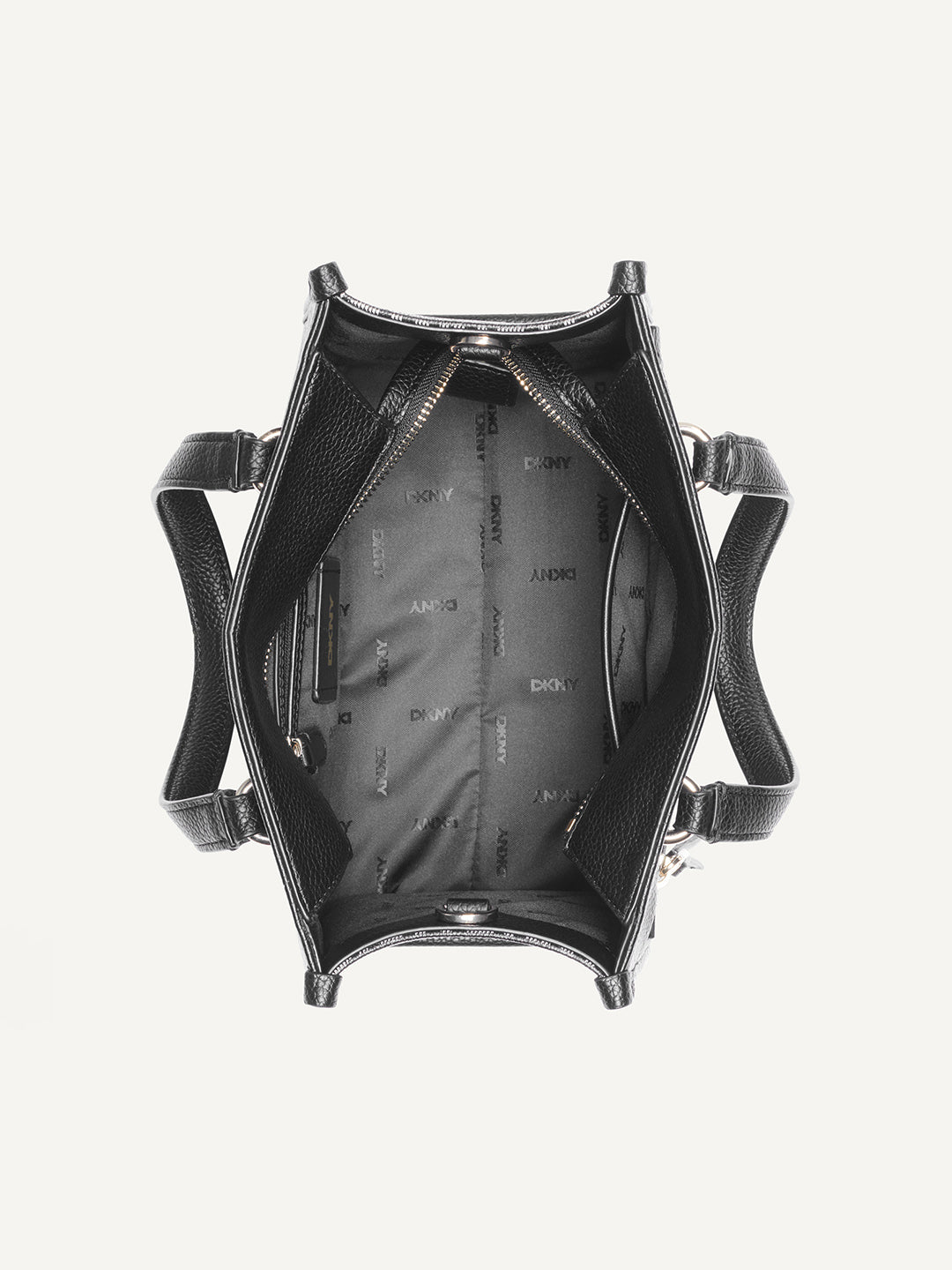 DKNY Women Black Logo Tote