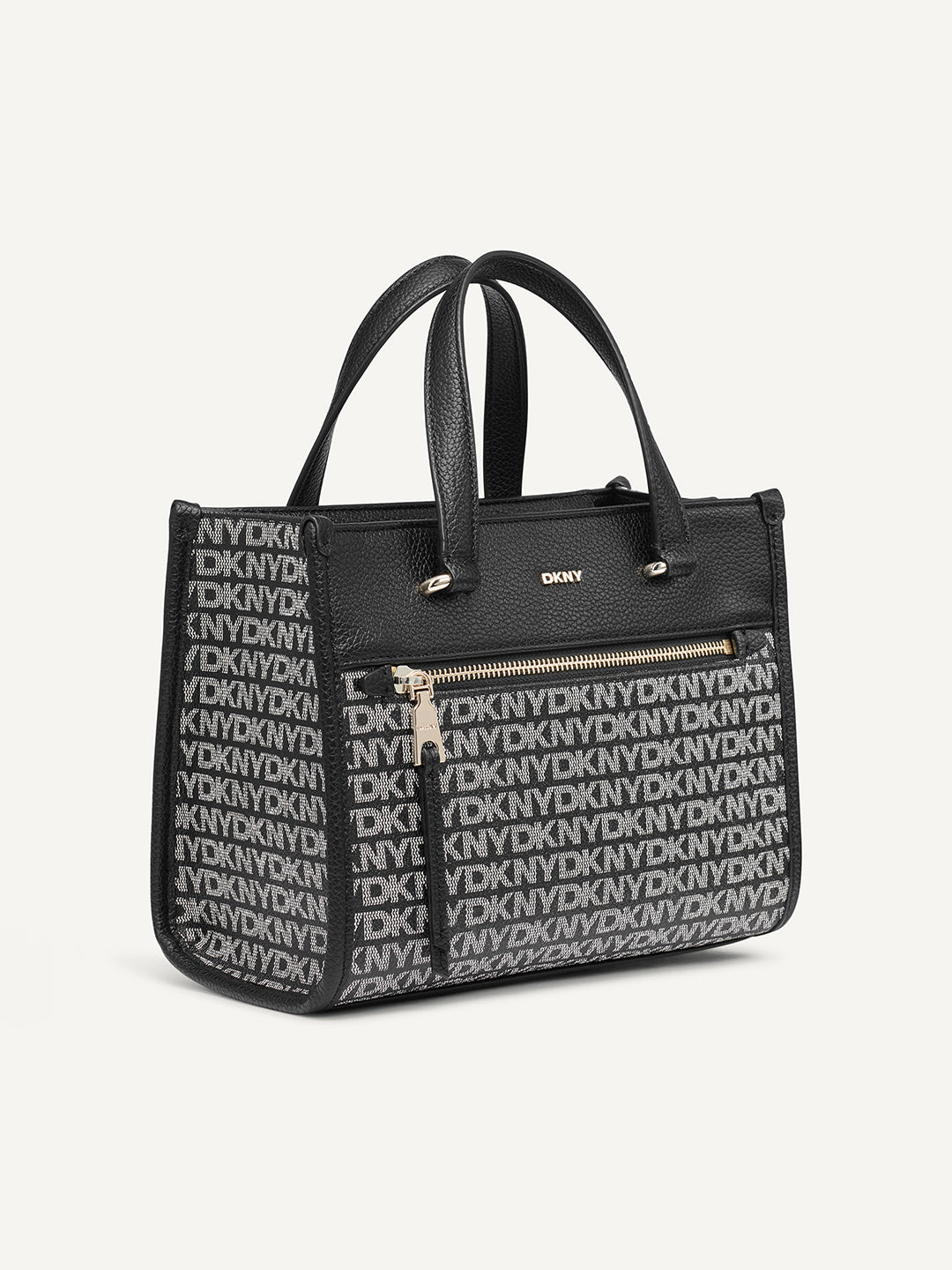 DKNY Women Black Logo Tote