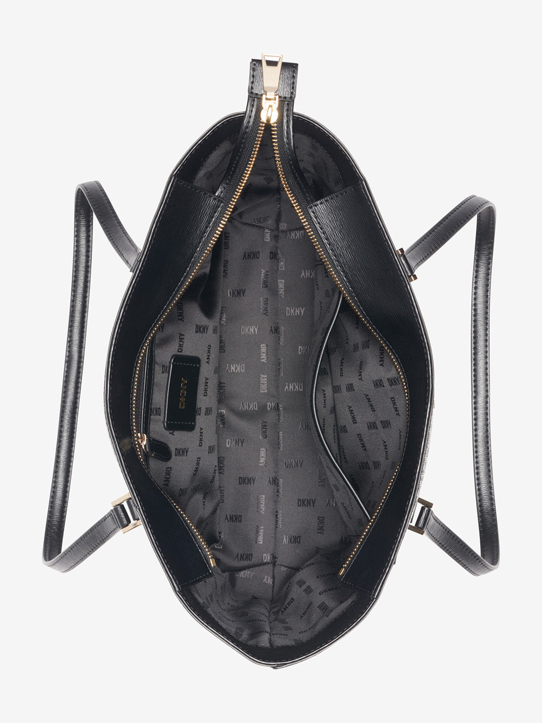 DKNY Women Black Logo Tote