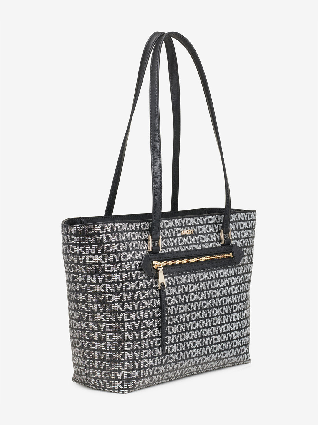 DKNY Women Black Logo Tote