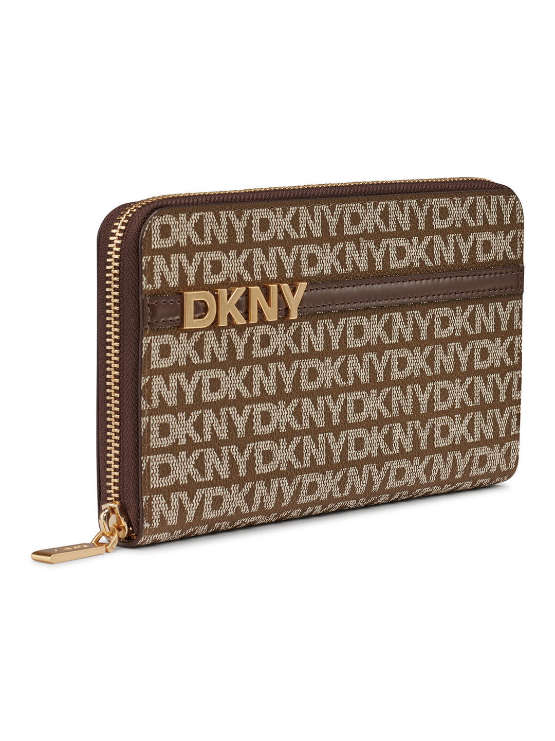 DKNY Women Brown Logo Wallet