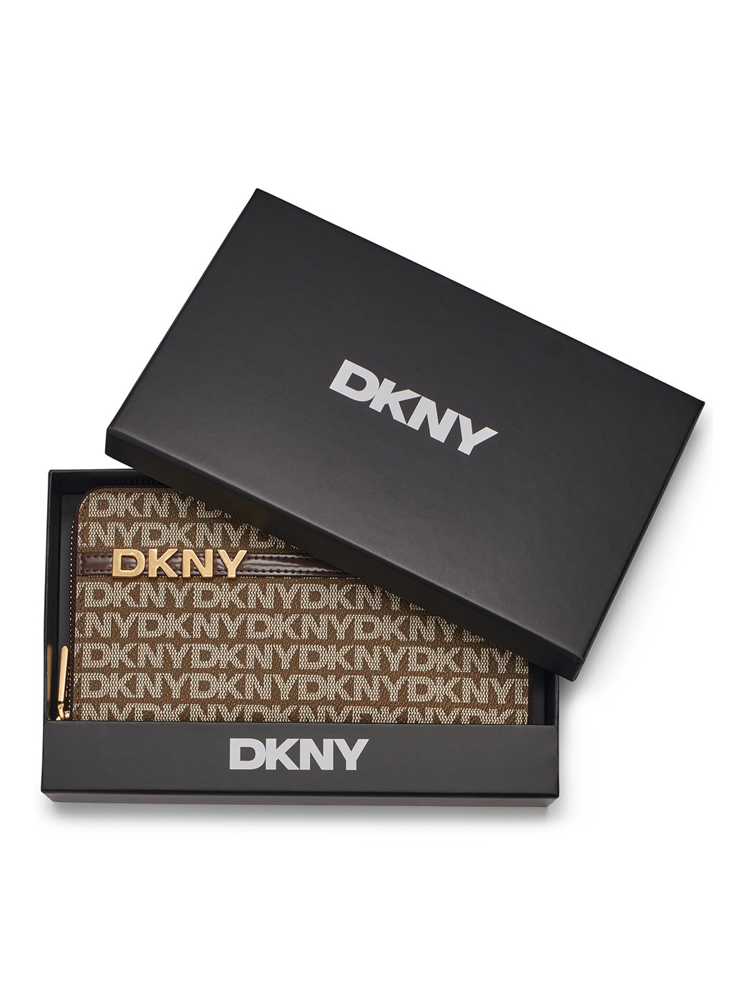 DKNY Women Brown Logo Wallet