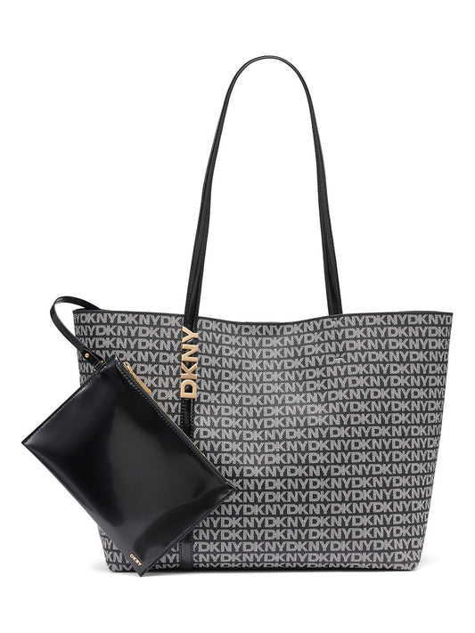 DKNY Women Black Logo Tote