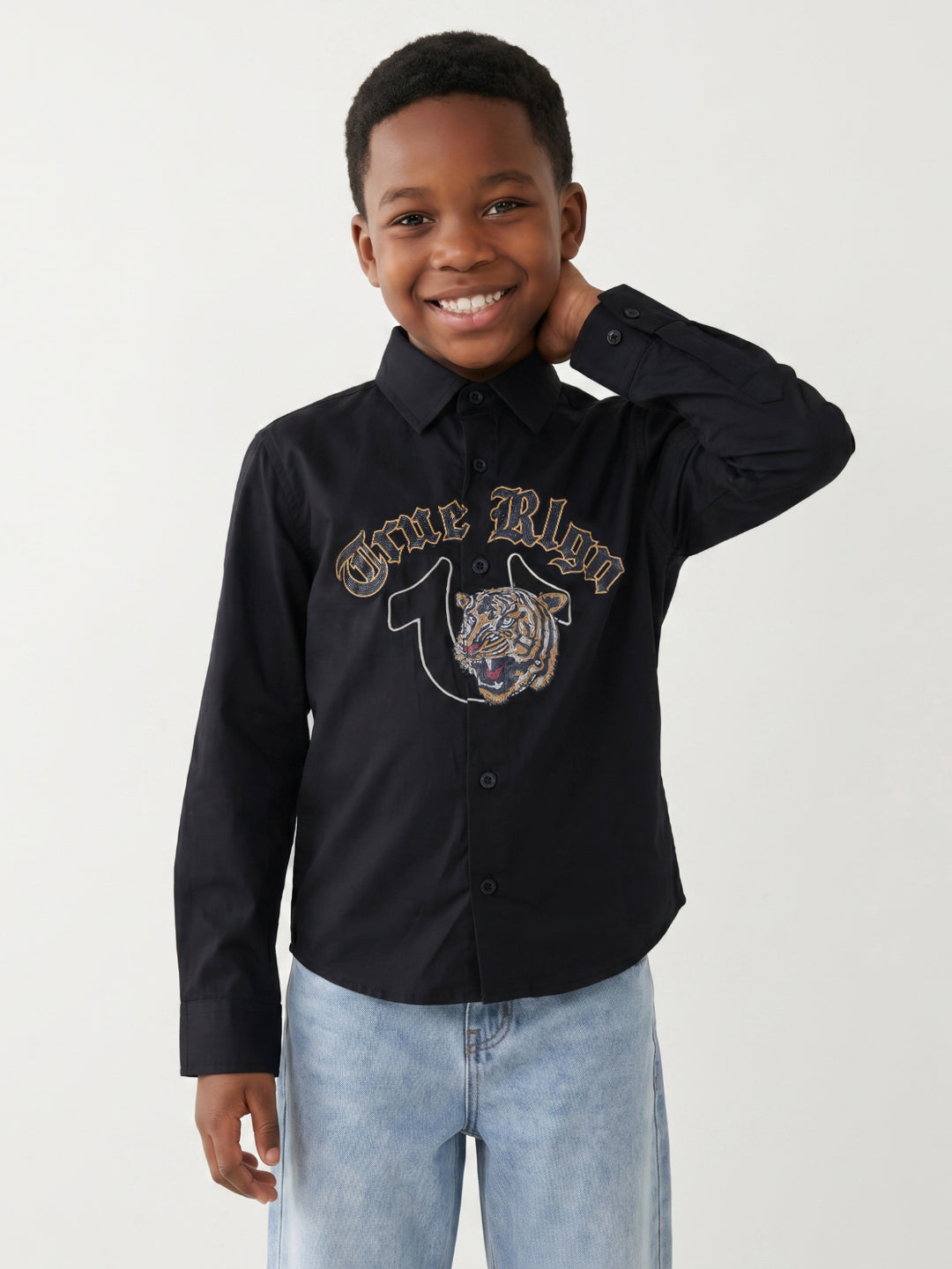 True Religion Boys Black Shirt