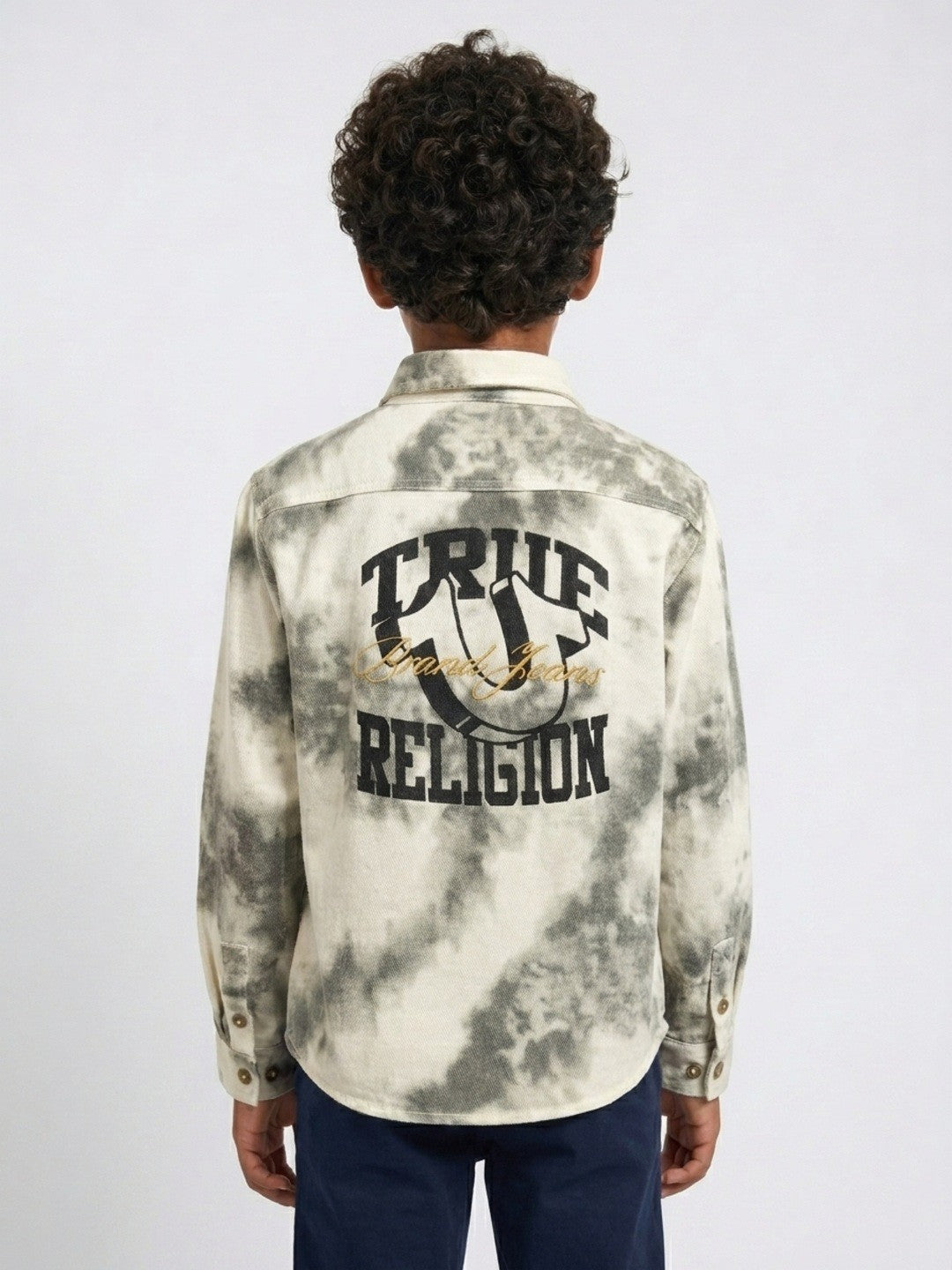 True Religion Multi Cotton Printed Boys Shirt