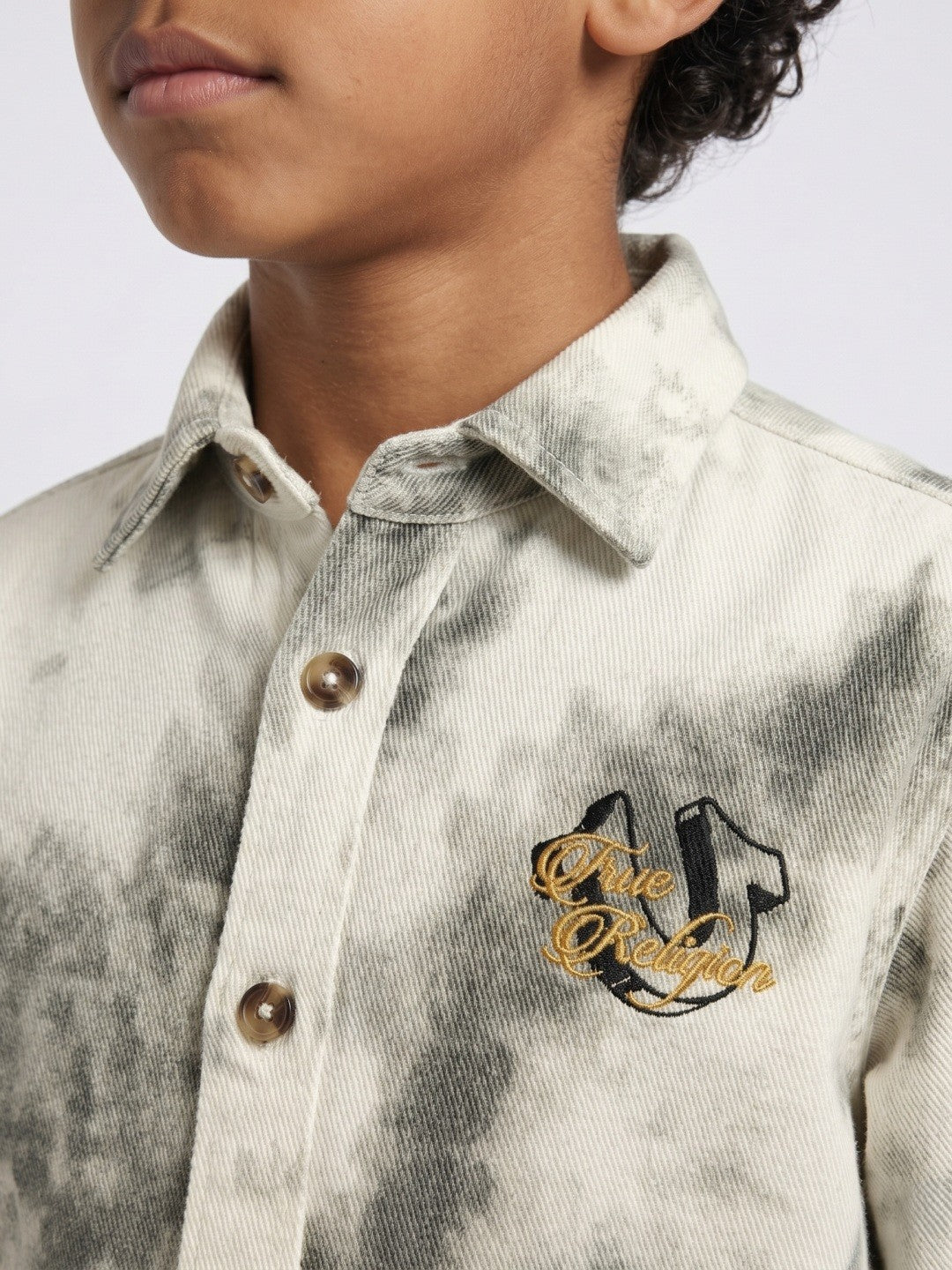 True Religion Multi Cotton Printed Boys Shirt