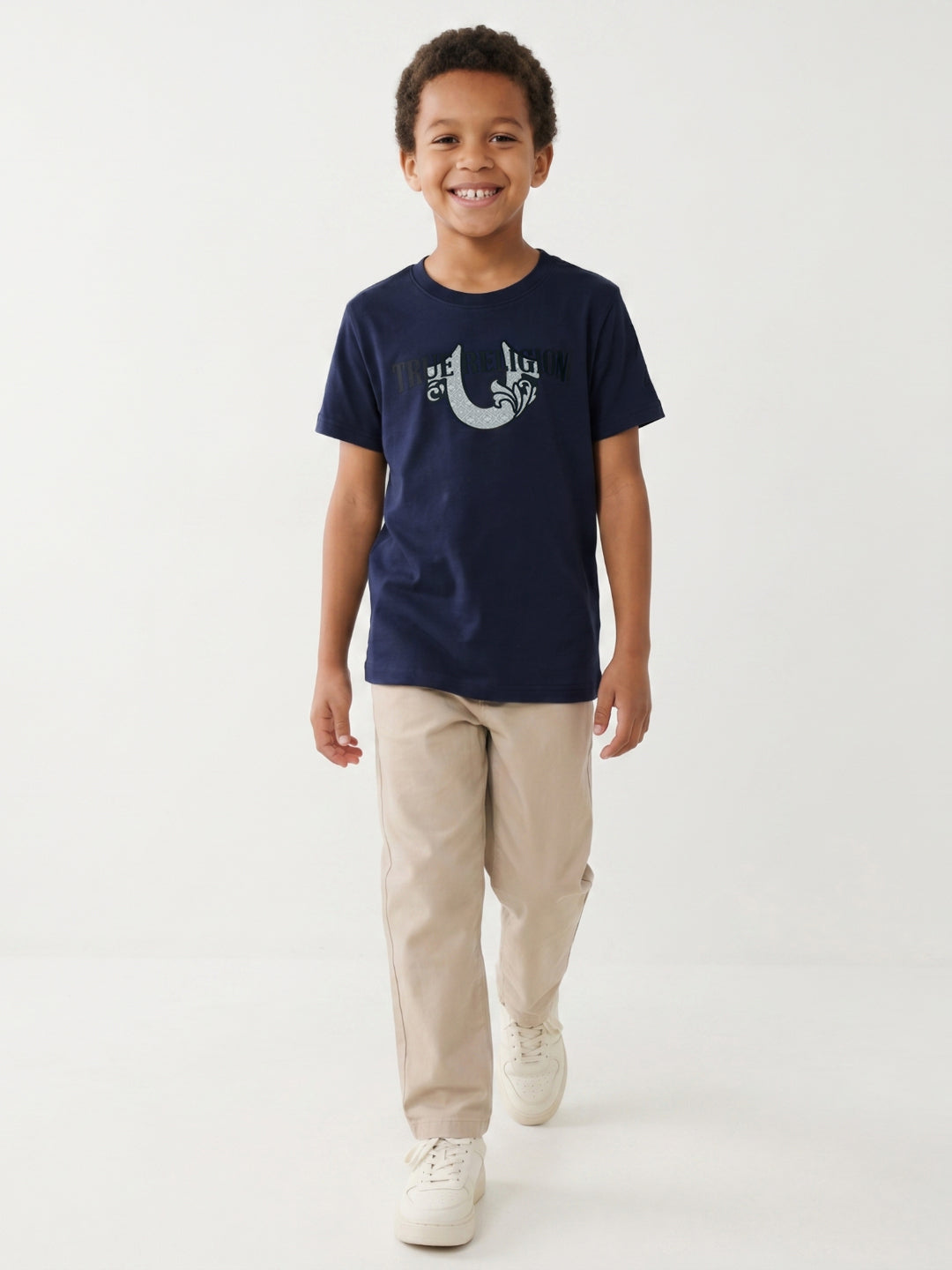 True Religion Boys Blue Cotton T-Shirt