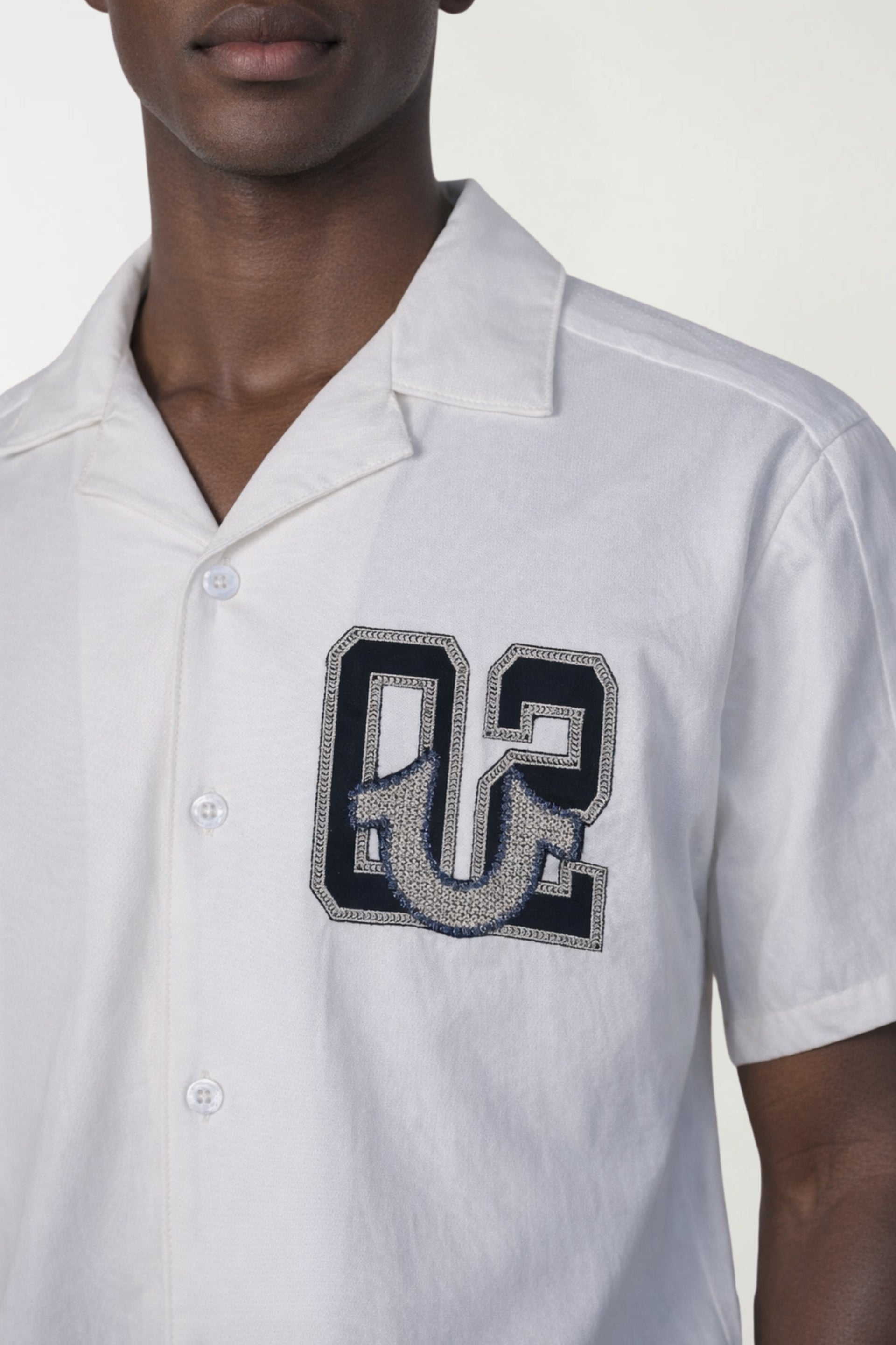 True Religion Men Cotton White Solid Shirt