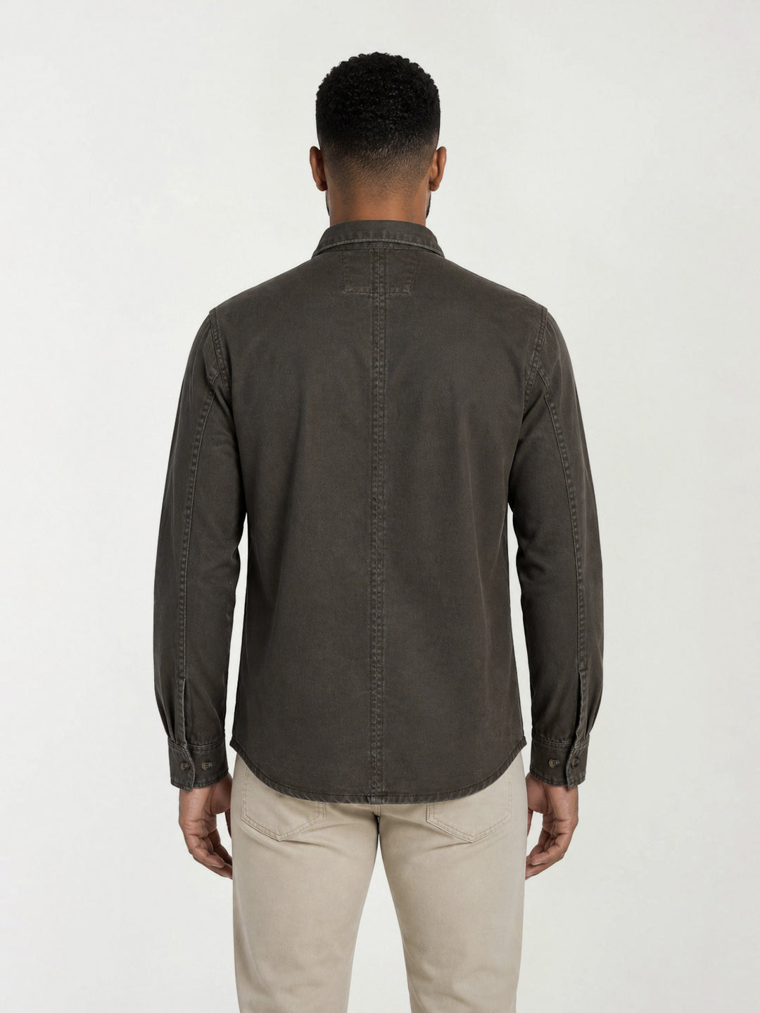 True Religion Men Green Cotton Shirt