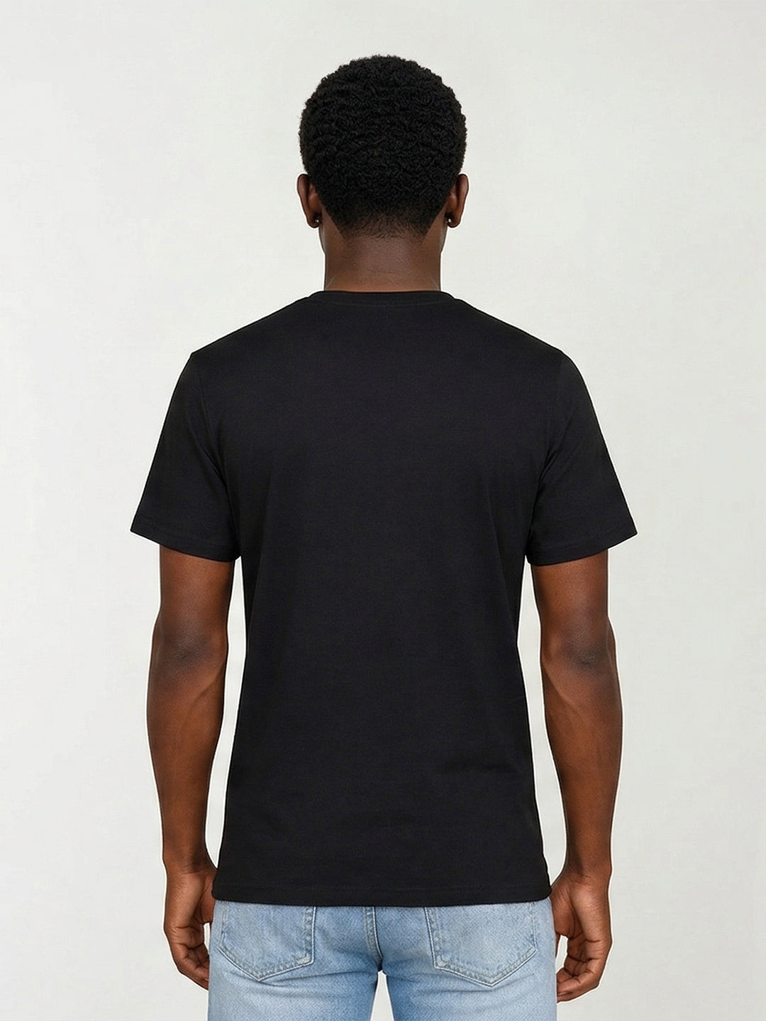 True Religion Men Black Embroidered T-Shirt