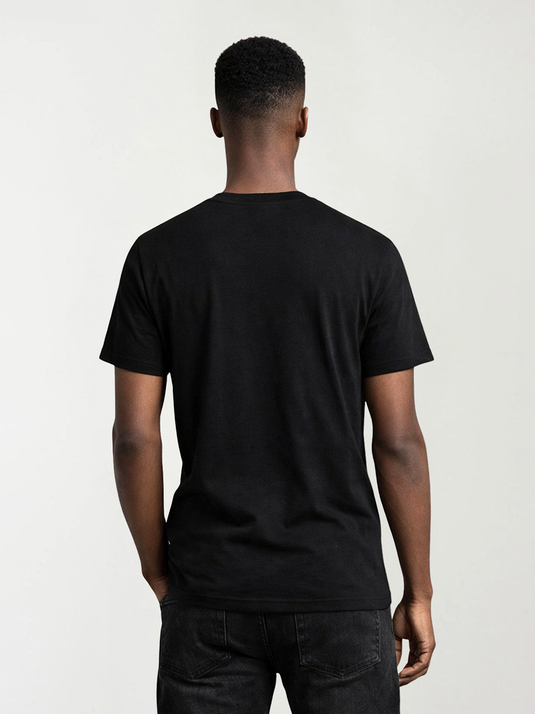 True Religion Men Black Embroidered T-Shirt