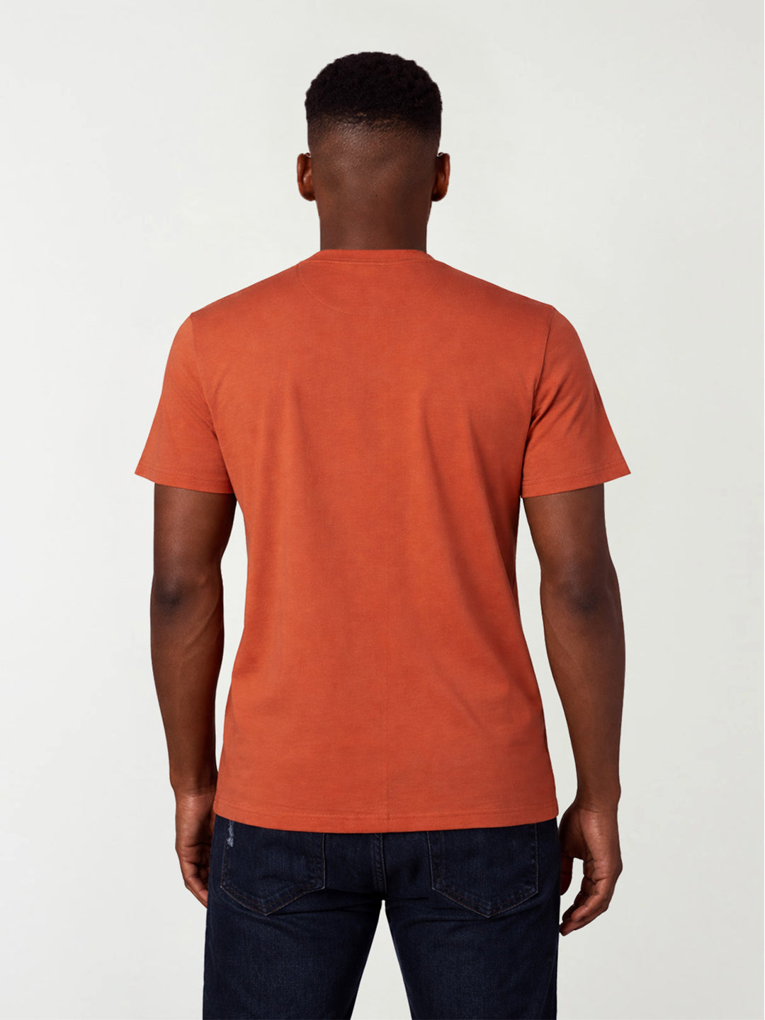 True Religion Men Orange Logo T-Shirt