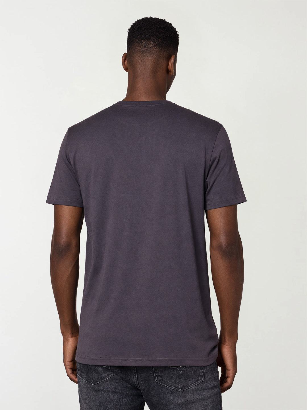 True Religion Men Grey Embroidered T-Shirt