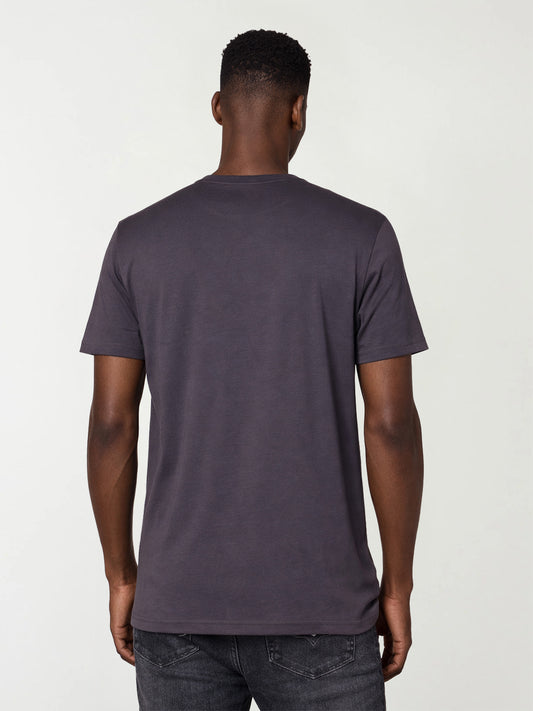 True Religion Men Grey Embroidered T-Shirt