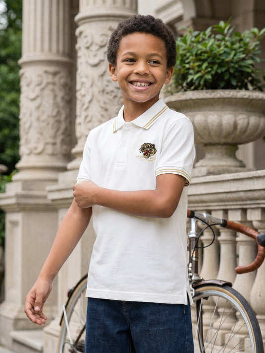 True Religion Boys White Cotton T-Shirt