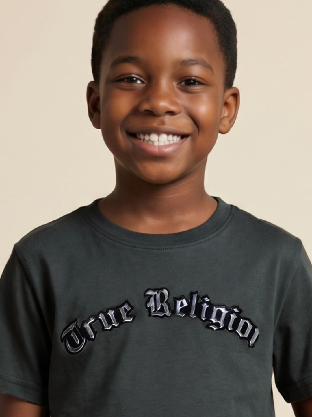 True Religion Boys Green Cotton T-Shirt