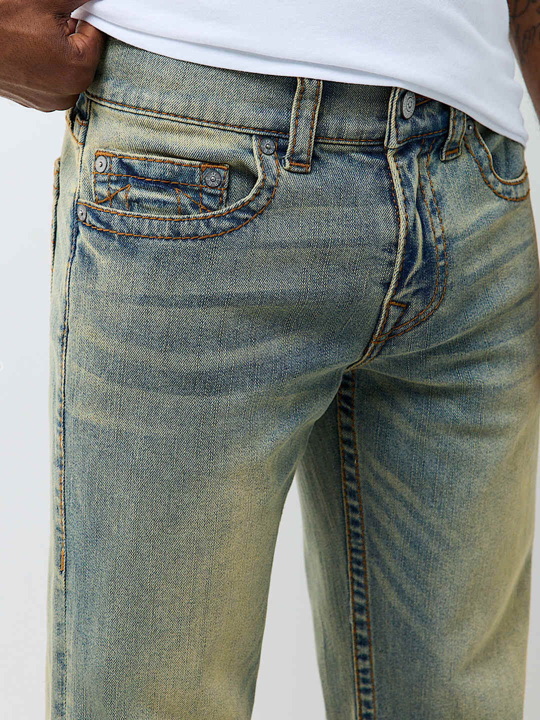 True Religion Blue Bootcut Billy Big T Stretchable Jeans
