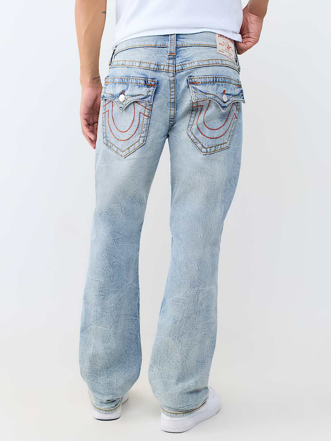 True Religion Blue Straight Fit Ricky Big T Stretchable Jeans