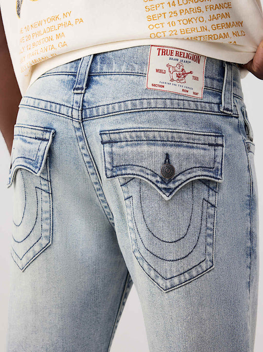 True Religion Blue SN Billy Bootcut Solid Stretchable Jeans