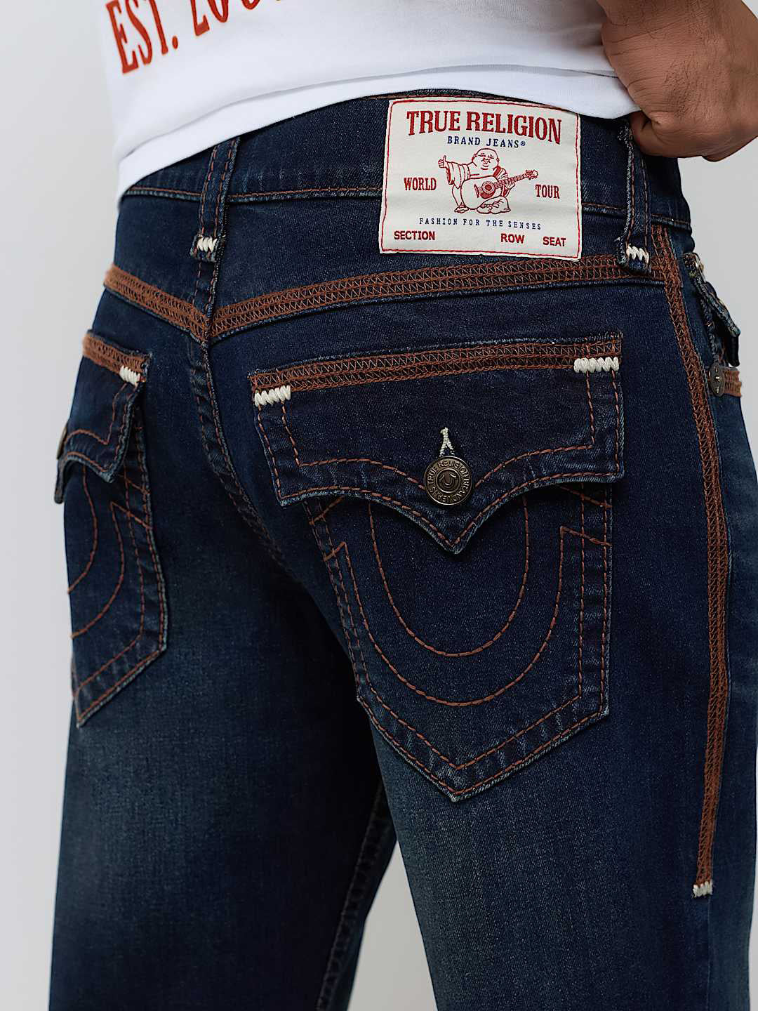 True Religion Blue Bootcut Billy Super T Stretchable Jeans