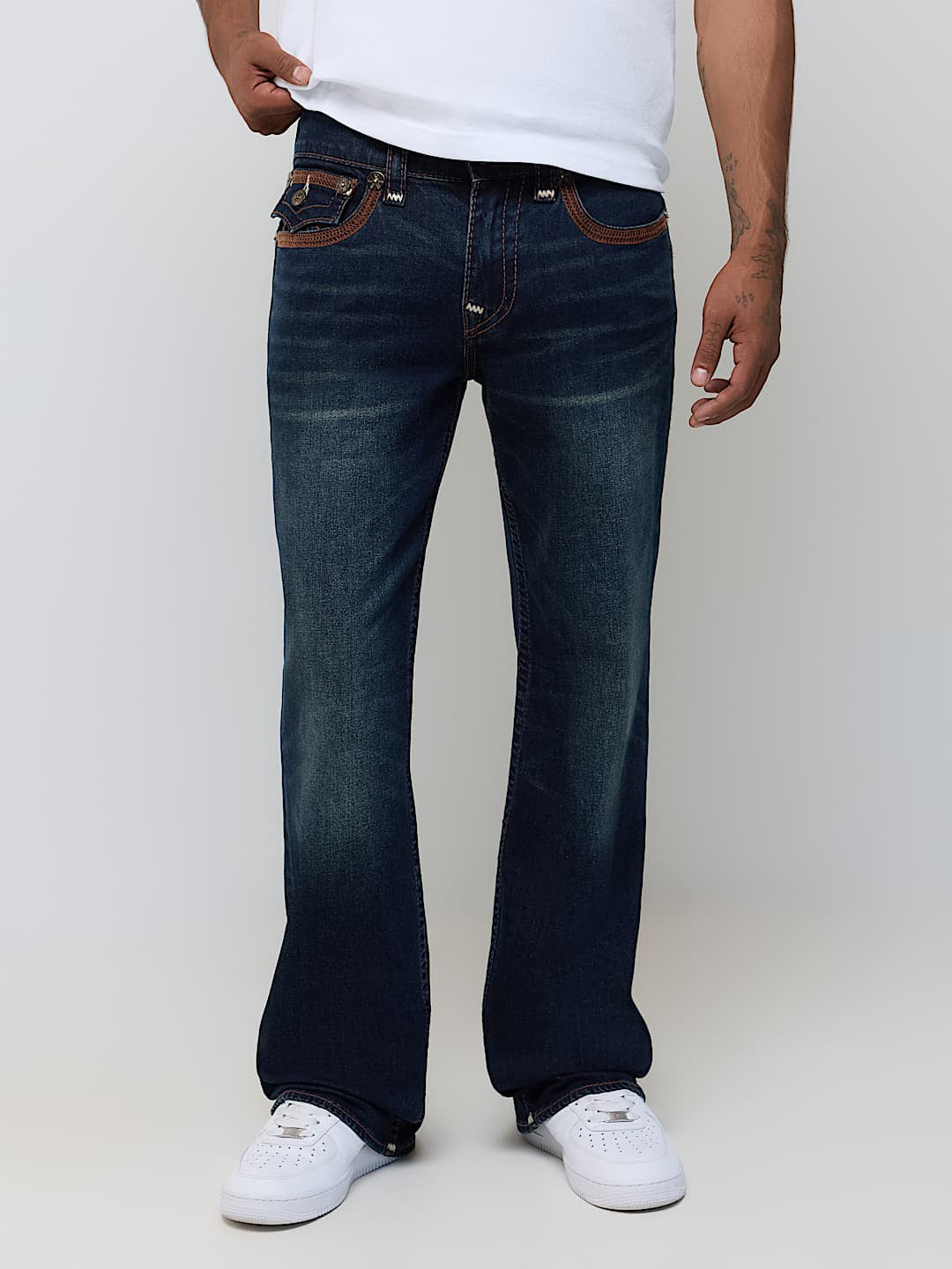 True Religion Blue Bootcut Billy Super T Stretchable Jeans