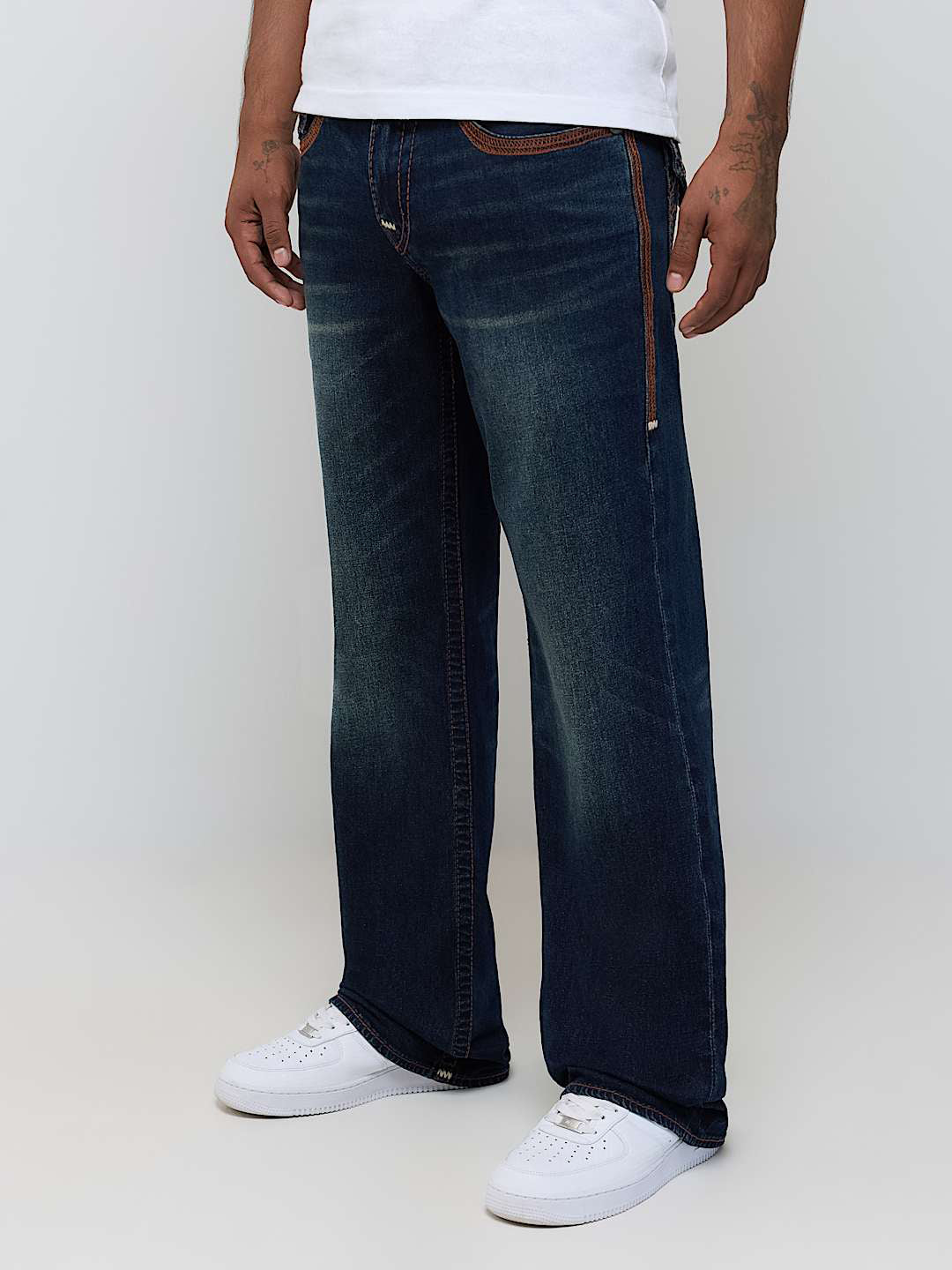 True Religion Blue Bootcut Billy Super T Stretchable Jeans