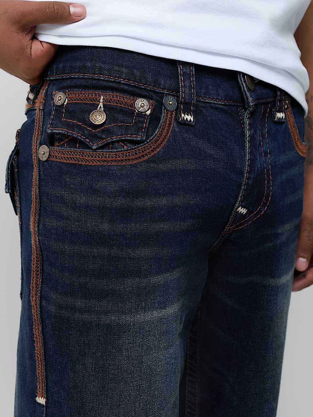 True Religion Blue Bootcut Billy Super T Stretchable Jeans