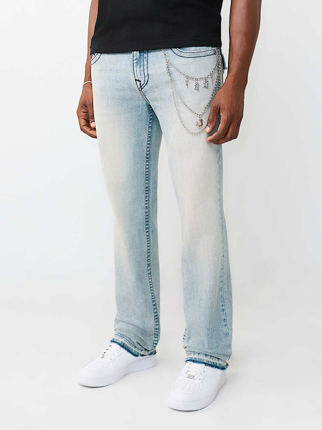 True Religion Blue Straight Fit Ricky SN Stretchable Jeans
