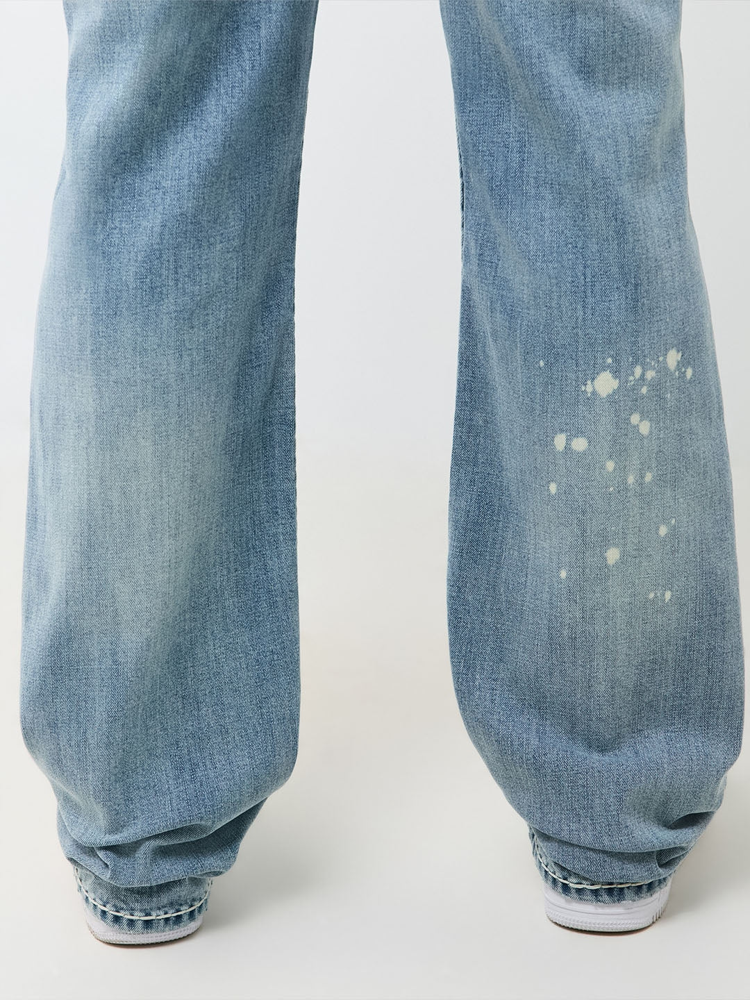 True Religion Men Blue Billy Super T Solid Bootcut Jeans