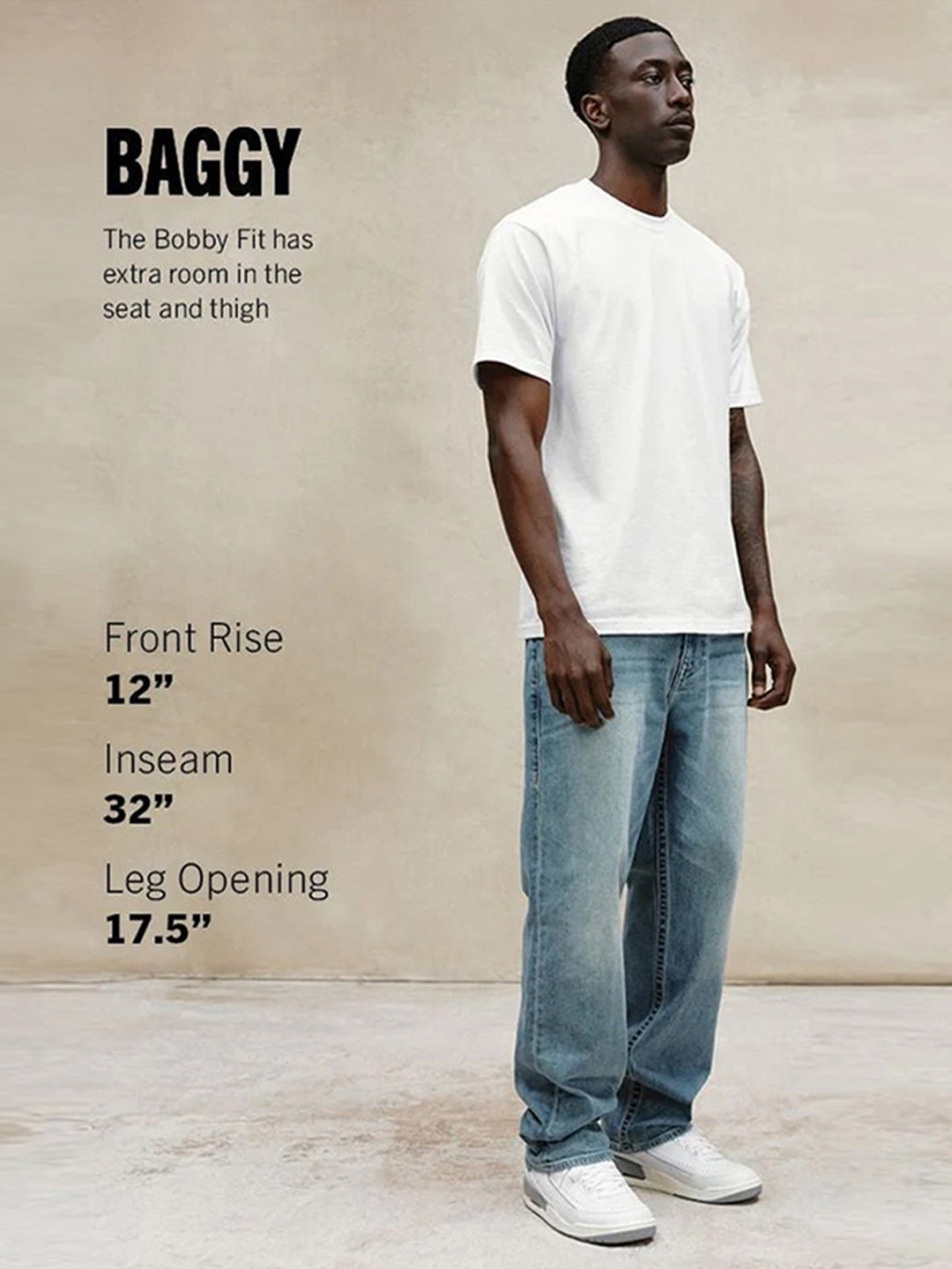 True Religion Men Blue Embroidered Bobby SN Baggy Fit Jeans
