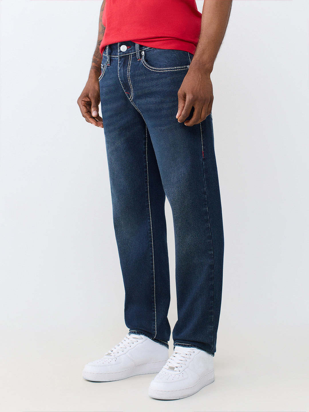True Religion Blue Slim Fit Geno Big T Stretchable Jeans