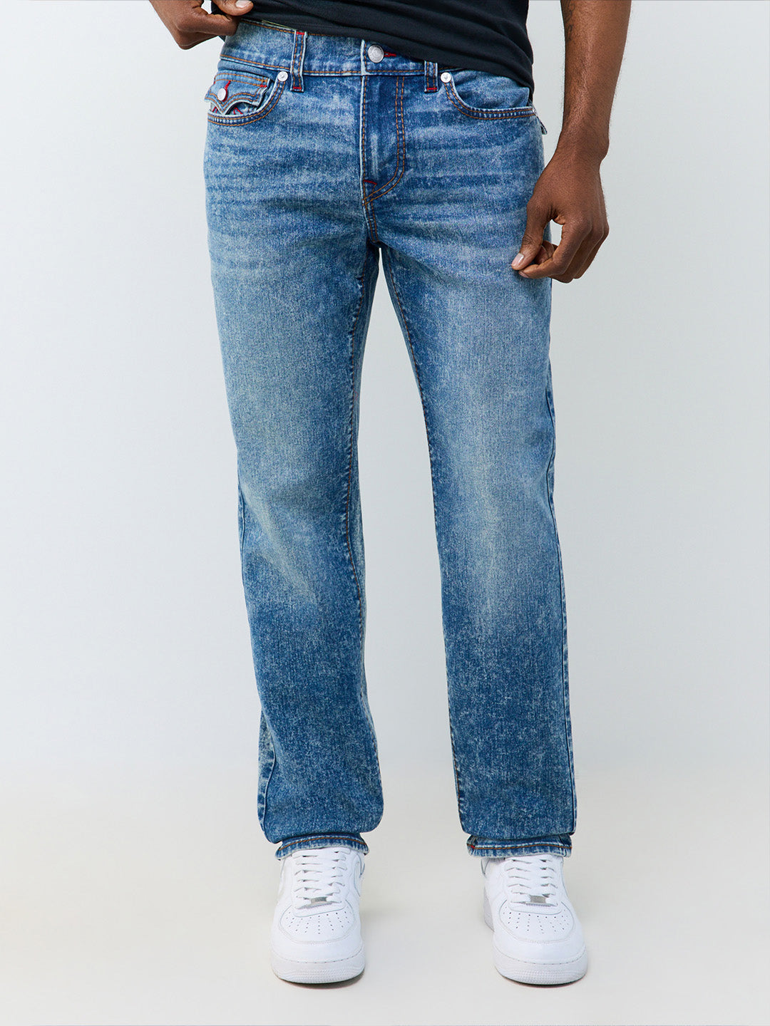 True Religion Blue Slim Fit Geno Big T Stretchable Jeans