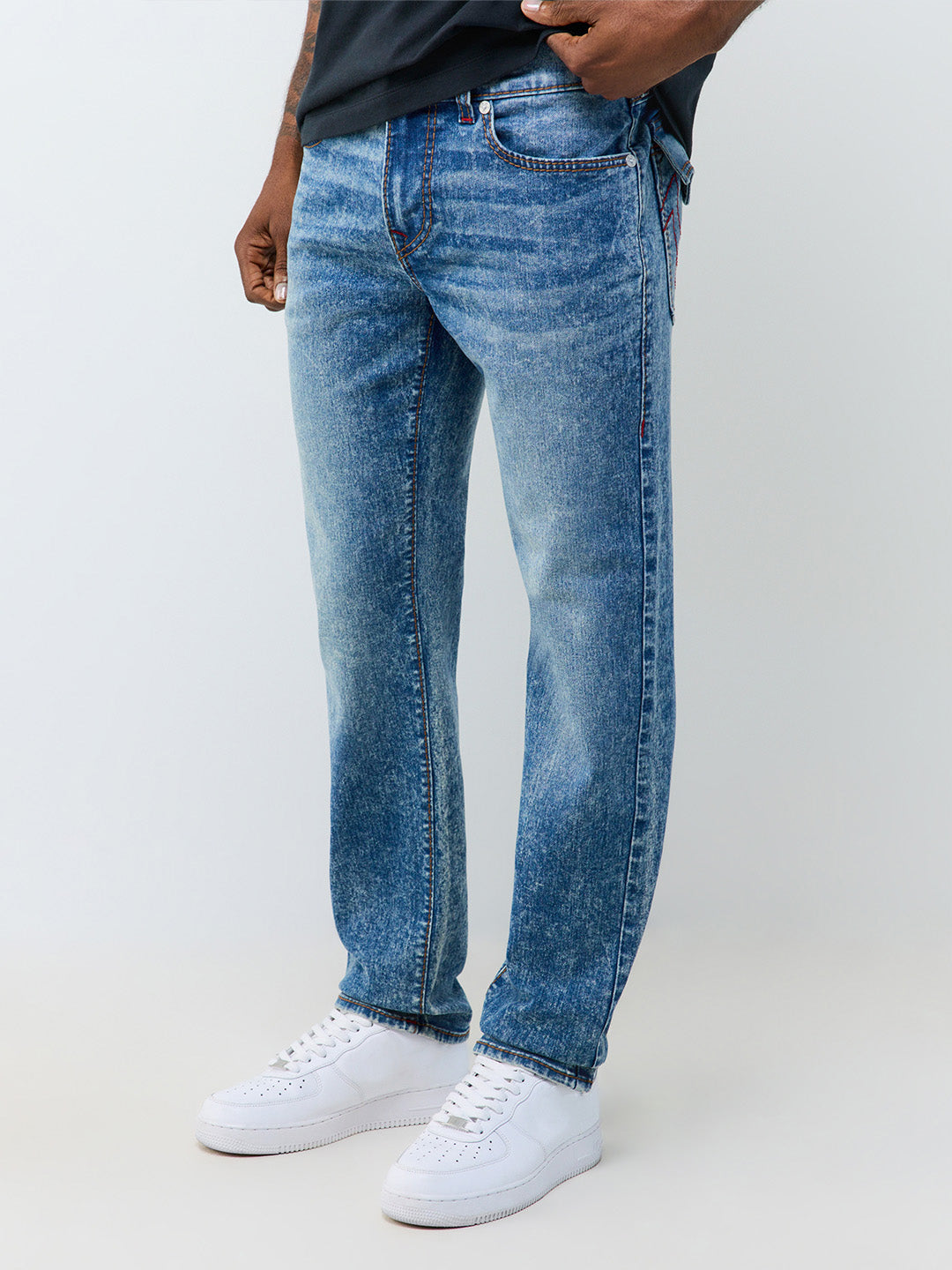 True Religion Blue Slim Fit Geno Big T Stretchable Jeans