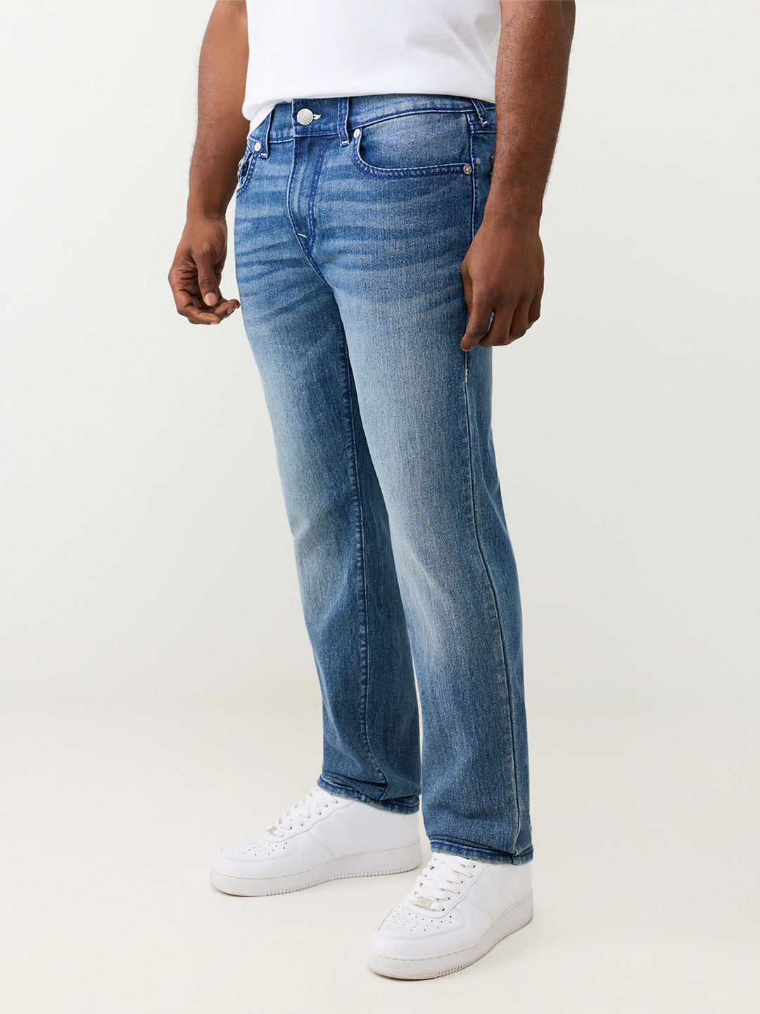 True Religion Blue Slim Fit Geno Big T Stretchable Jeans