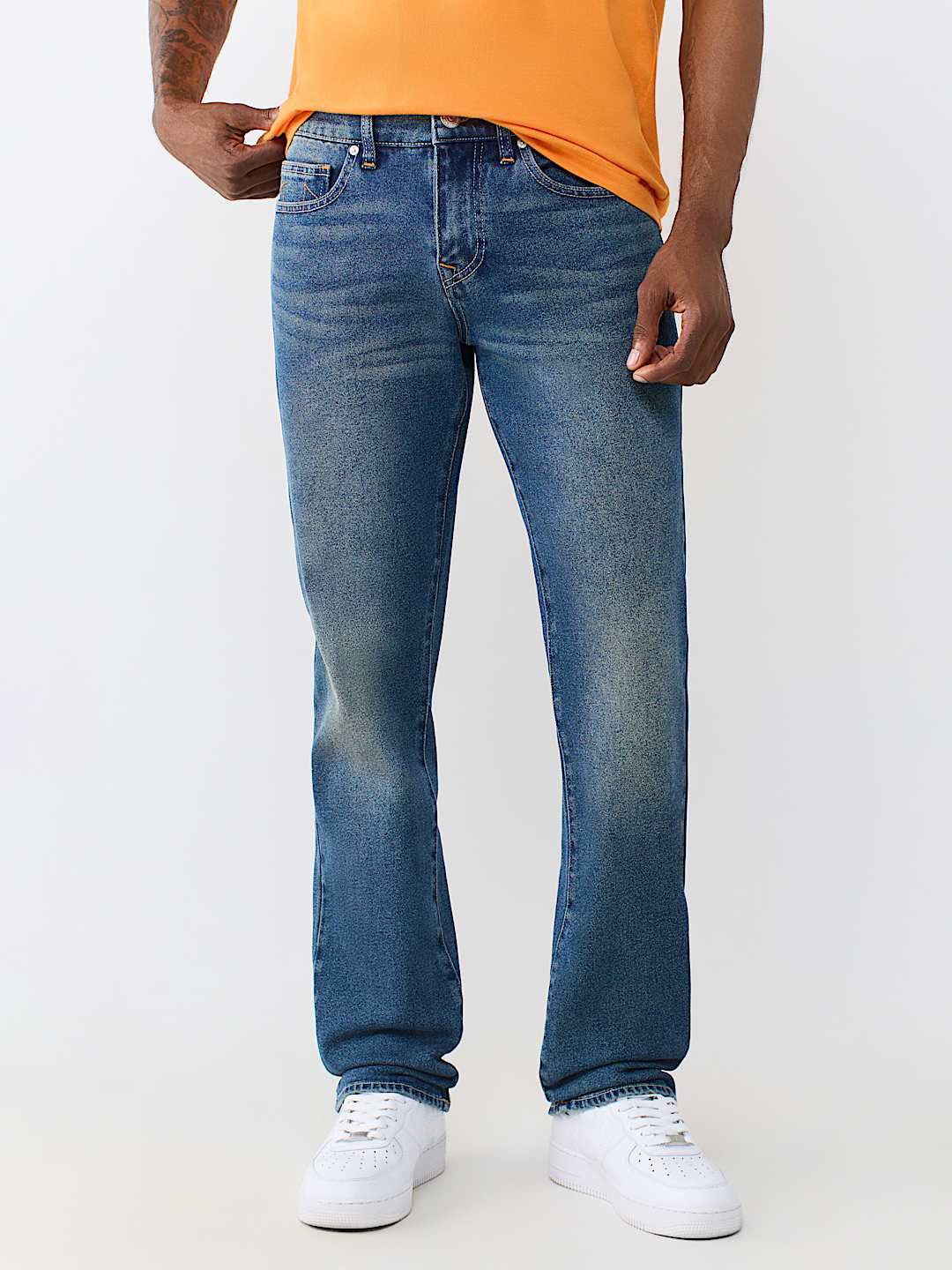 True Religion Blue Straight Fit Ricky SN Stretchable Jeans
