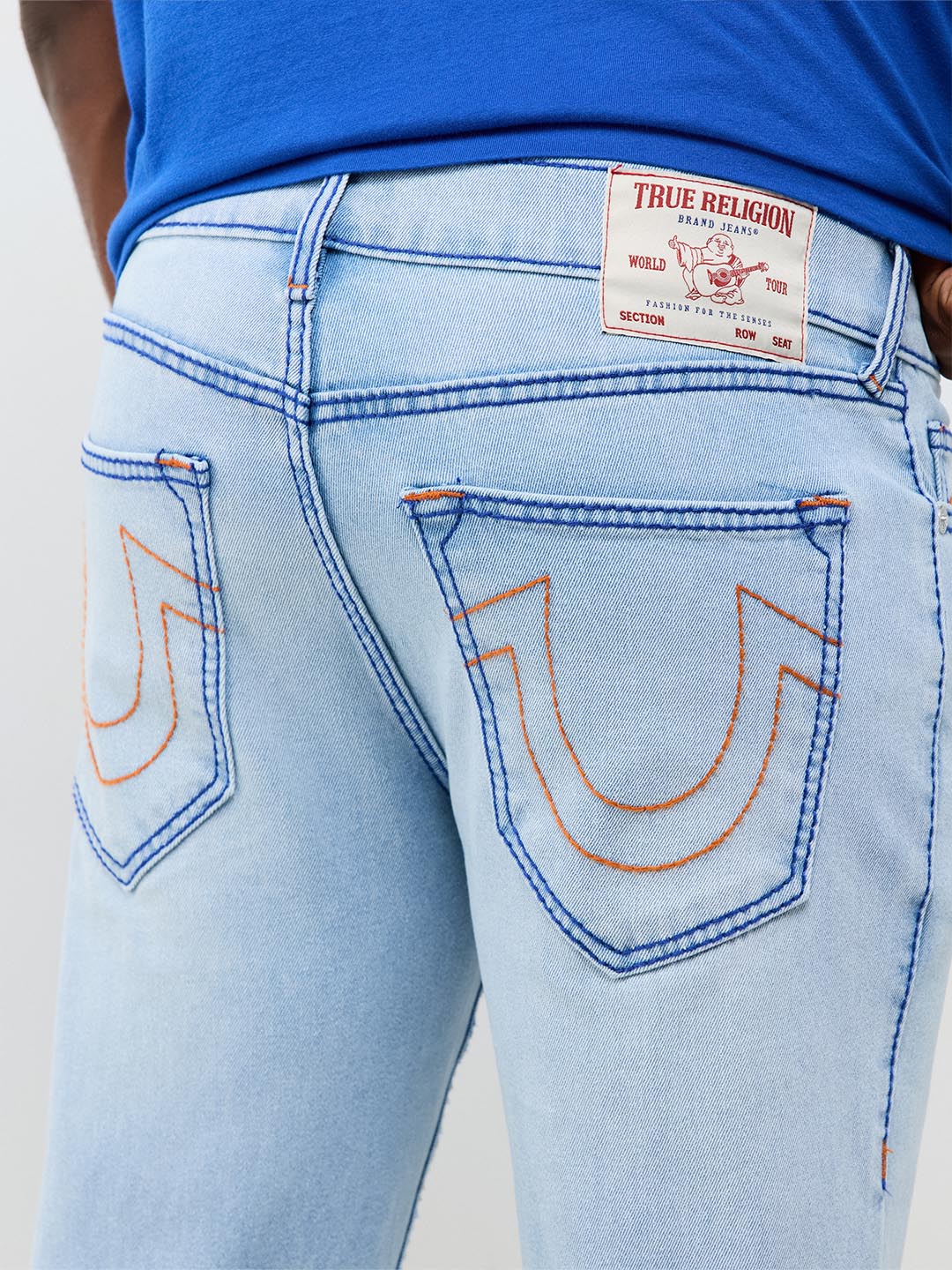 True Religion Blue Straight Fit Ricky Big T Stretchable Jeans