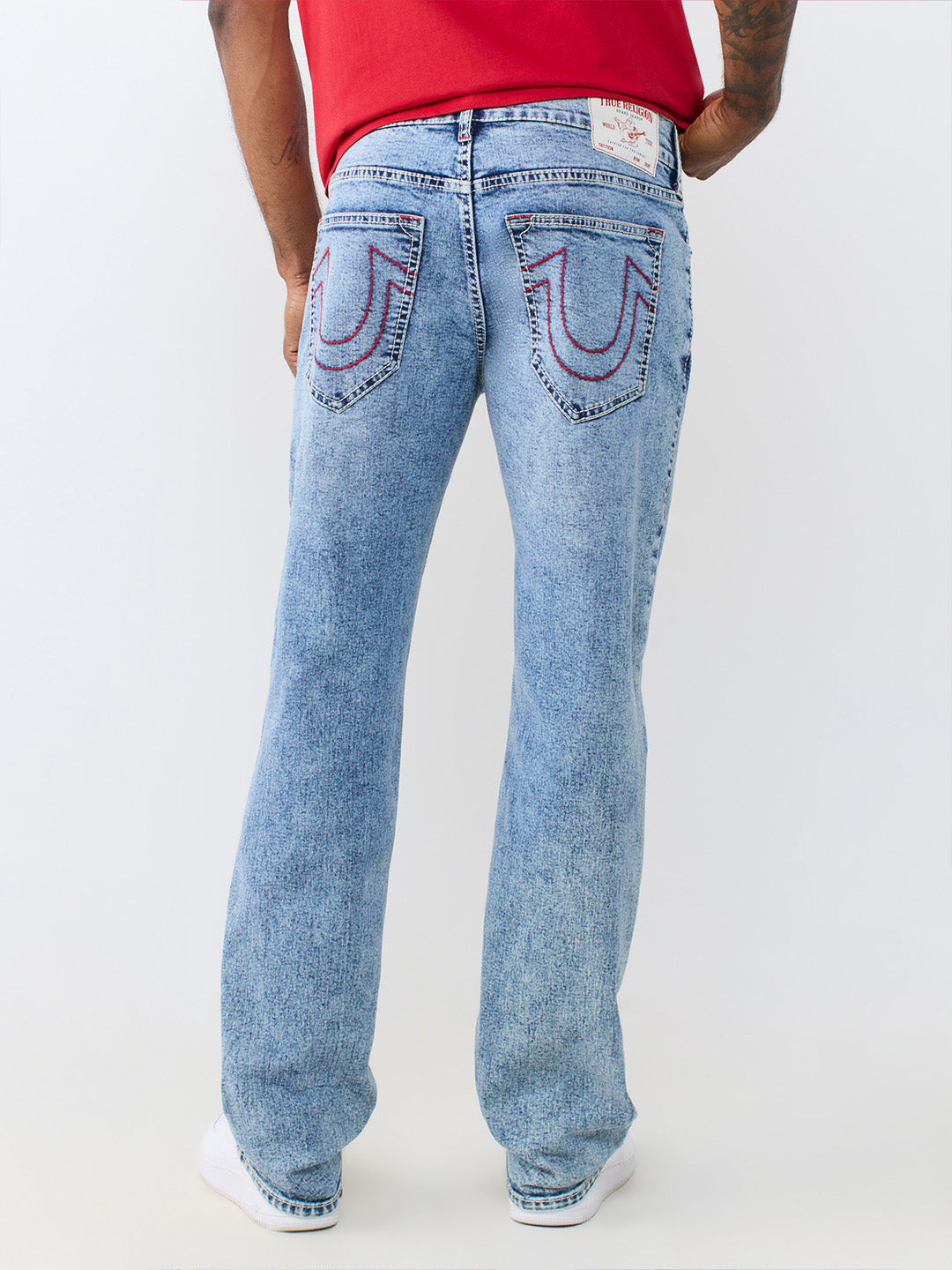 True Religion Blue Straight Fit Ricky Big T Stretchable Jeans