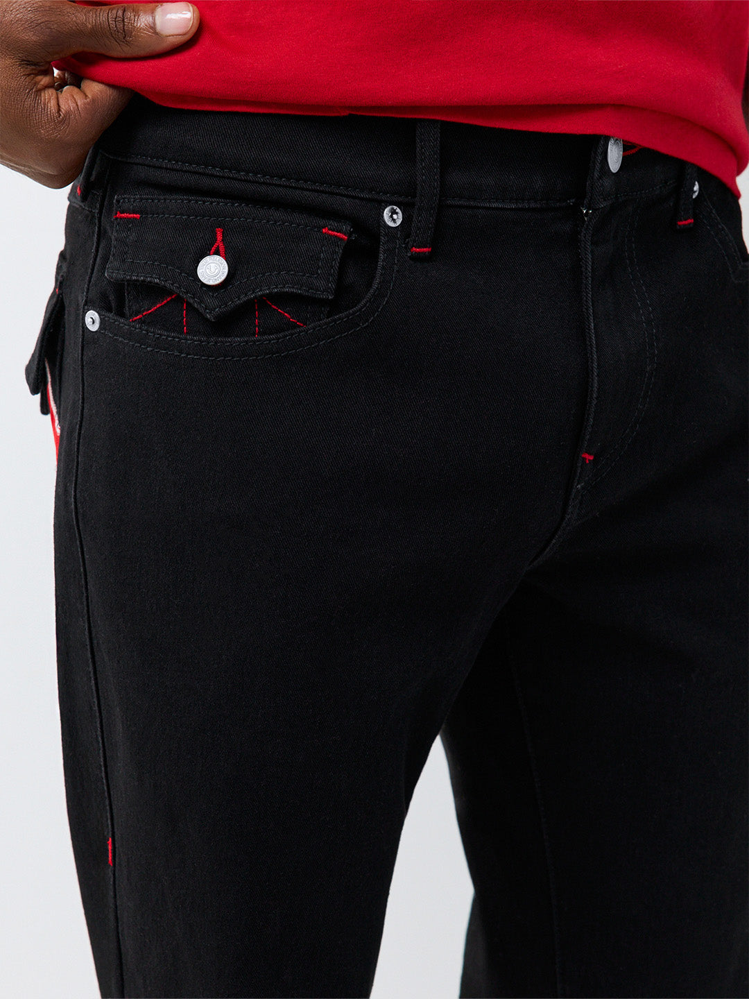 True Religion Black Bootcut Billy SN Stretchable Jeans