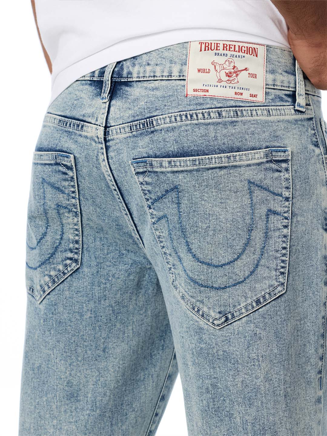 True Religion Blue Slim Fit Geno Typography Stretchable Jeans