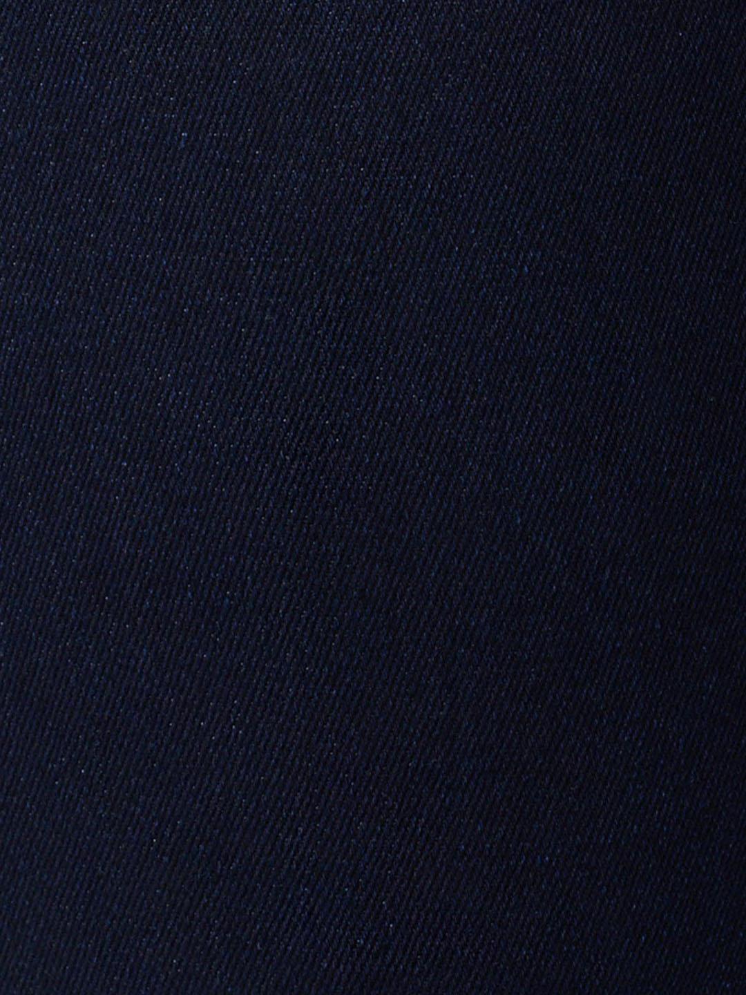 True Religion Men Geno Big T Navy Blue Solid Slim Fit Jeans