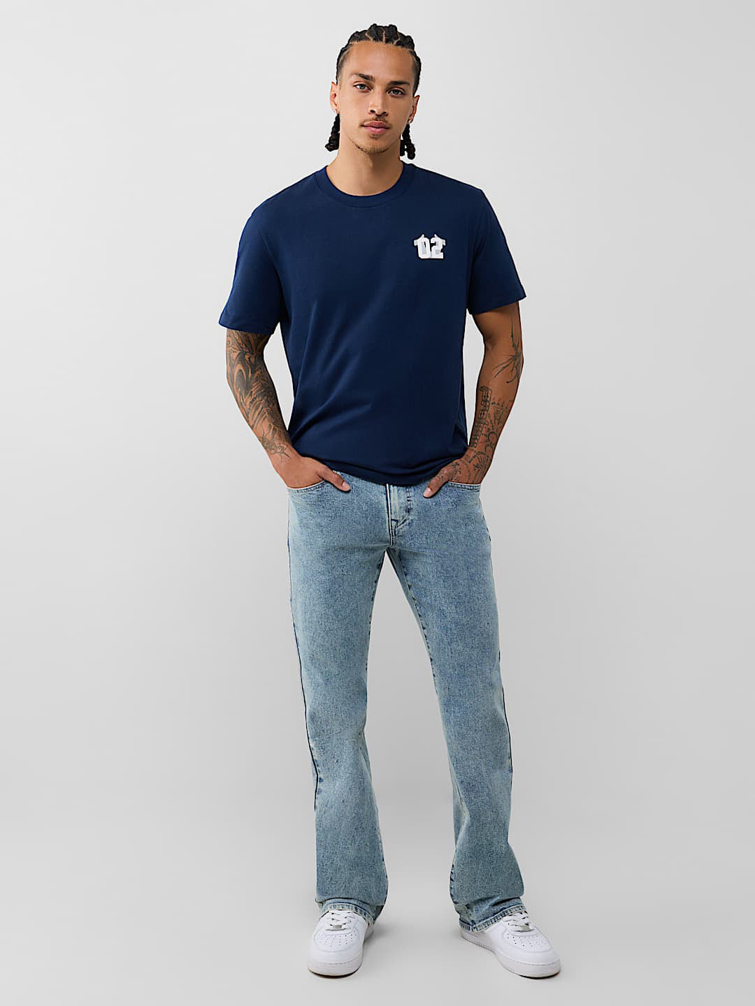 True Religion Blue Bootcut Billy SN Stretchable Jeans