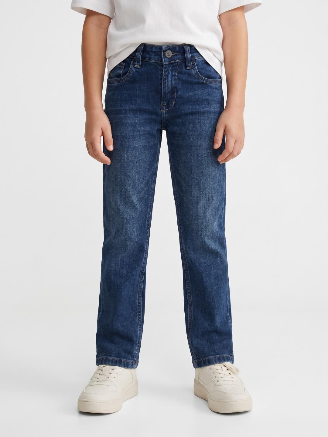 Blue Giraffe Boys Blue Slim Fit Solid Stretchable Jeans