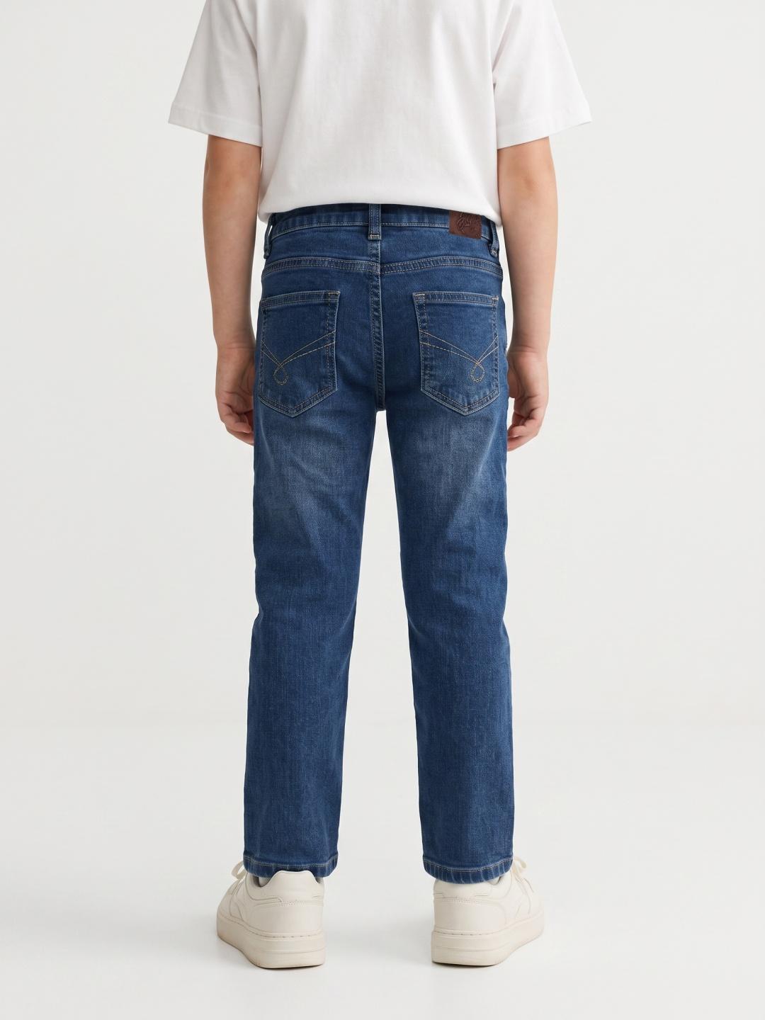 Blue Giraffe Boys Blue Slim Fit Solid Stretchable Jeans