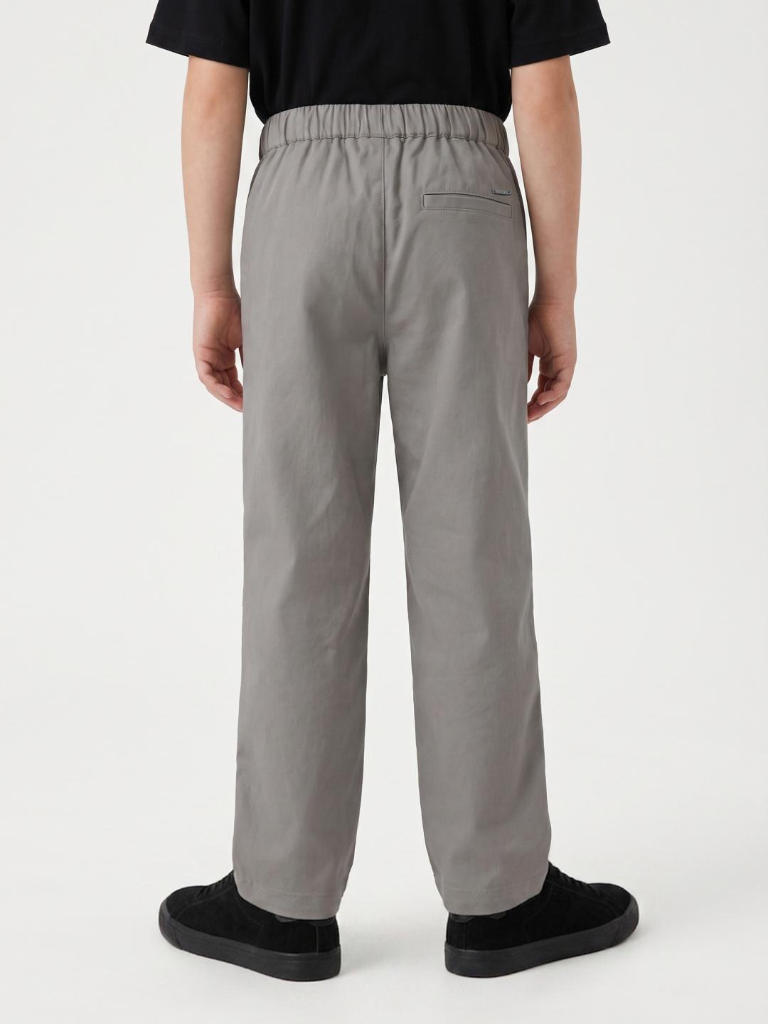 Blue Giraffe Boys Beige Regular Fit Solid Joggers